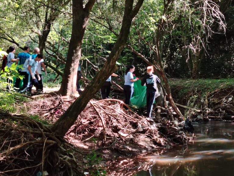 Encarnacenos se organizan para limpiar el arroyo Poti’y contaminado por basura urbana